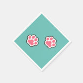 Illustratie Kat Cute Servet (Hoek)