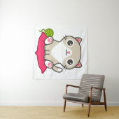 Illustratie Kat Cute Wandkleed (In Situ (horizontaal))