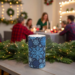 Illustratie kerstblauw en witte sneeuwvlok