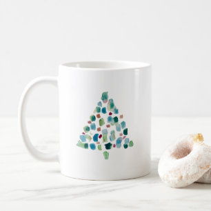 Illustratie kerstboom laat het sneeuwkoffie-Mok Koffiemok