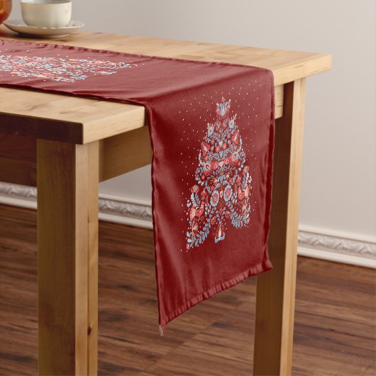 Illustratie kerstboom medium tafelloper (Voorbeeld)