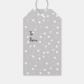 Illustratie kerstcadeautje met kerstcadeau schilde cadeaulabel (Achterkant)