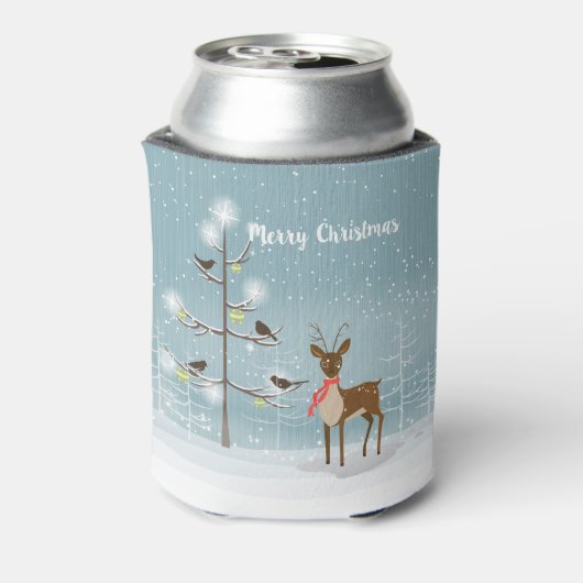 Illustratie kerstfeestdag blikjeskoeler (Blikje Achterkant)