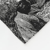 Illustratie kerstfeestscène fleece deken (Hoek)