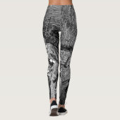 Illustratie kerstfeestscène leggings (Achterkant)