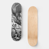 Illustratie kerstfeestscène persoonlijk skateboard (Voorkant)