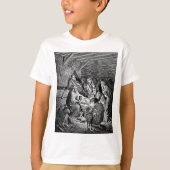 Illustratie kerstfeestscène t-shirt (Voorkant)