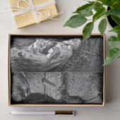 Illustratie kerstfeestscène tissuepapier (Geschenk)