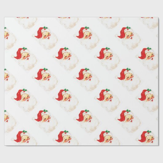 Illustratie  kerstman cadeaupapier (Vlak)