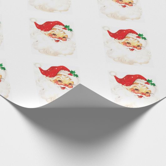 Illustratie  kerstman cadeaupapier (Hoek)