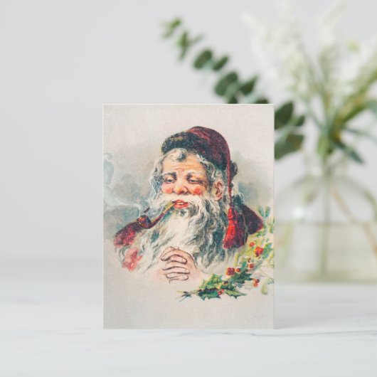 Illustratie  kerstman feestdagenkaart (Staand voorkant)