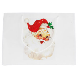 Illustratie  kerstman groot cadeauzakje