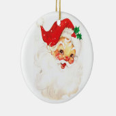 Illustratie  kerstman keramisch ornament (Rechts)