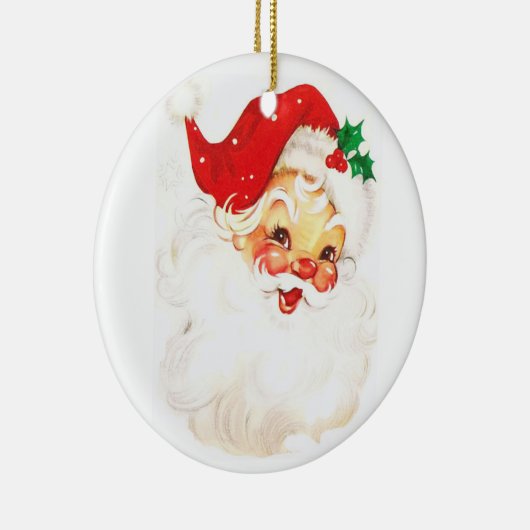 Illustratie  kerstman keramisch ornament (Rechts)