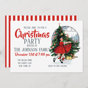  illustratie kerstmeisje kaart