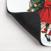  illustratie kerstmeisje muismat (Hoek)