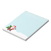 Illustratie Kerstmis met de klapkerstkerstman Notitieblok (Linkerzijde)