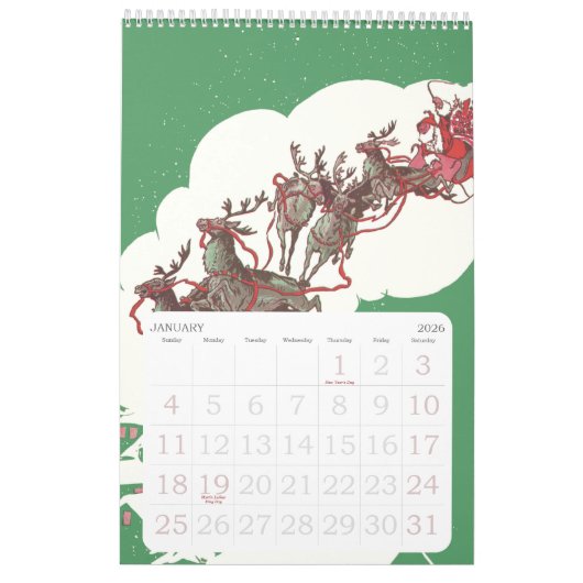  illustratie Kerstmis Sinterklaas Kalender (Jan 2026)