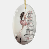 Illustratie kerstMode Keramisch Ornament (Rechts)