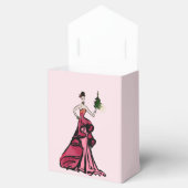 Illustratie kerstMode met boom Bedankdoosjes (Geopend)