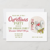 Illustratie kerstvierkant kaart (Voorkant)