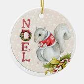 Illustratie kerstvierkant keramisch ornament (Voorkant)