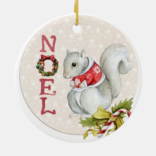 Illustratie kerstvierkant keramisch ornament (Achterkant)