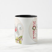 Illustratie kerstvierkant mok (Midden)