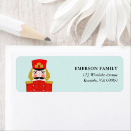 Illustratie kerstvoedingskraker etiket