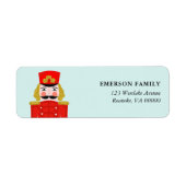 Illustratie kerstvoedingskraker etiket (Voorkant)