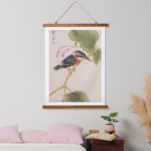 illustratie: Kingfisher Hangend Wandkleed (Slaapkamer)