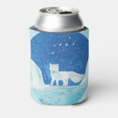 Illustratie kleine poolvos (Vulpes lagopus) Blikjeskoeler (Blikje Achterkant)