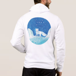Illustratie kleine poolvos (Vulpes lagopus) Hoodie