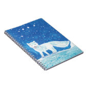 Illustratie kleine poolvos (Vulpes lagopus) Notitieboek (Rechterzijde)