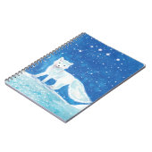 Illustratie kleine poolvos (Vulpes lagopus) Notitieboek (Linkerzijde)