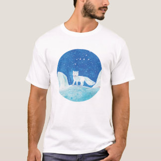 Illustratie kleine poolvos (Vulpes lagopus) T-shirt
