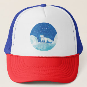Illustratie kleine poolvos (Vulpes lagopus) Trucker Pet