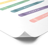 Illustratie kleurengrafiek Classroom Montessori Ar Poster (Hoek)