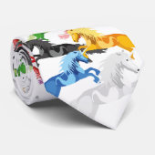 Illustratie kleurrijk wild stropdas (Opgerold)