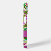Illustratie kleurrijke flora - roze en groene naam Case-Mate iPhone case (Achterkant / Rechts)