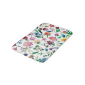 Illustratie kleurrijke gesorteerde bloemen patroon badmat (Gekanteld)