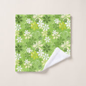 Illustratie kleurrijke kunst Natuur Floral Pattern Bad Handdoek (Wasdoekje)