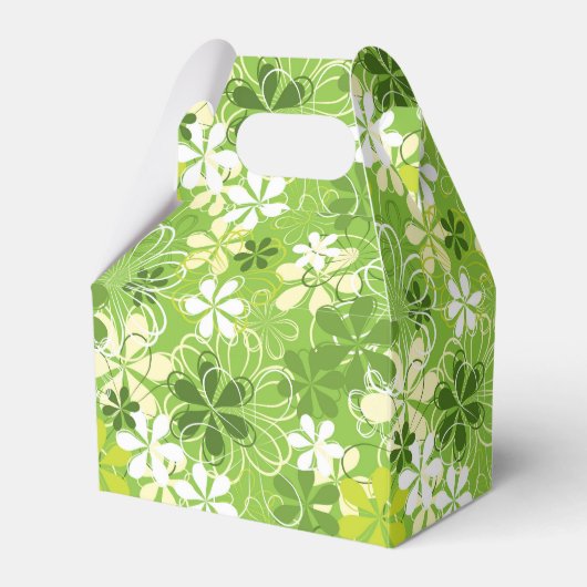 Illustratie kleurrijke kunst Natuur Floral Pattern Bedankdoosjes (Voorkant Zijde)