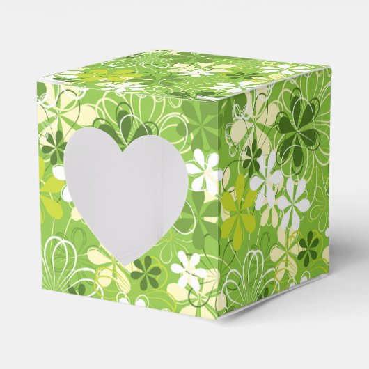 Illustratie kleurrijke kunst Natuur Floral Pattern Bedankdoosjes (Voorkant Zijde)