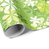 Illustratie kleurrijke kunst Natuur Floral Pattern Cadeaupapier (Rol Hoek)