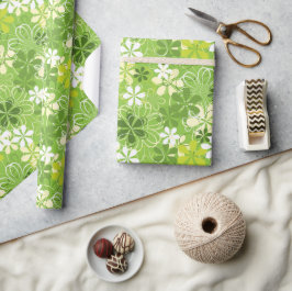 Illustratie kleurrijke kunst Natuur Floral Pattern Cadeaupapier