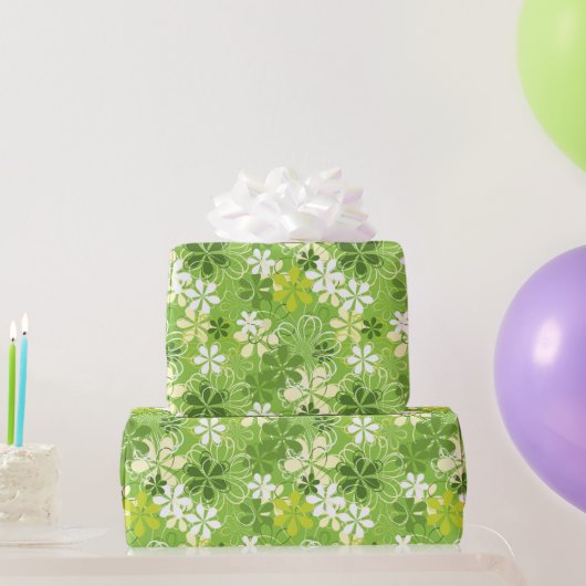 Illustratie kleurrijke kunst Natuur Floral Pattern Cadeaupapier (Feestgeschenken)