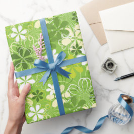 Illustratie kleurrijke kunst Natuur Floral Pattern Cadeaupapier