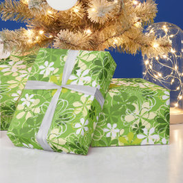 Illustratie kleurrijke kunst Natuur Floral Pattern Cadeaupapier