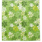 Illustratie kleurrijke kunst Natuur Floral Pattern Douchegordijn (Voorkant)